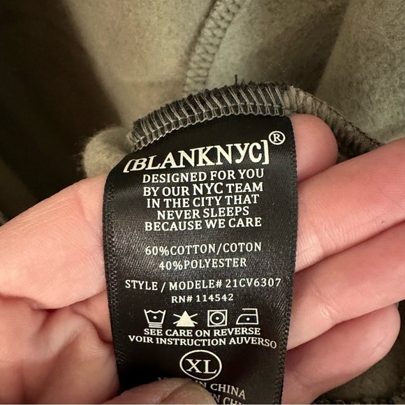 BlankNYC Women’s Soft Home Body Duster Coat in Army Olive Green Size XL NWT - Picture 7 of 9